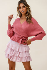 Let Them Eat Cake Triple Ruffle Skirt Blush