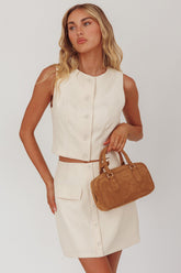 Malinah Bowling Bag Tan