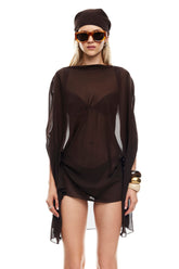 LIONESS Aura Poncho Chocolate