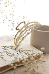 Ellie Pearl Moon Clip Gold
