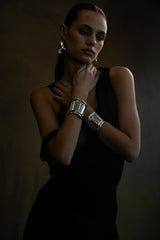 NOAH Wave Cuff Silver