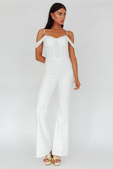 Nian Corset Bodice Jumpsuit Ivory