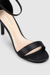 VERALi Mattie Strappy Heels Black Smooth