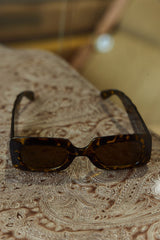 Hailey Rectangular Sunglasses Tortoiseshell Brown