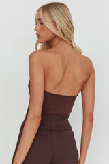 Ulani Gold Buckle Bodysuit Coffee