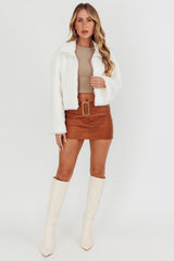 Margeaux Faux Fur Jacket White