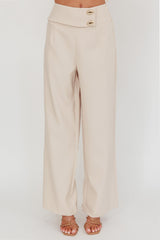 Ishani Hardware Decoration Pants Beige