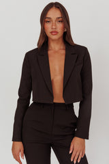 Fridays Open Crop Jacket Black