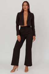 Fridays Open Crop Jacket Black