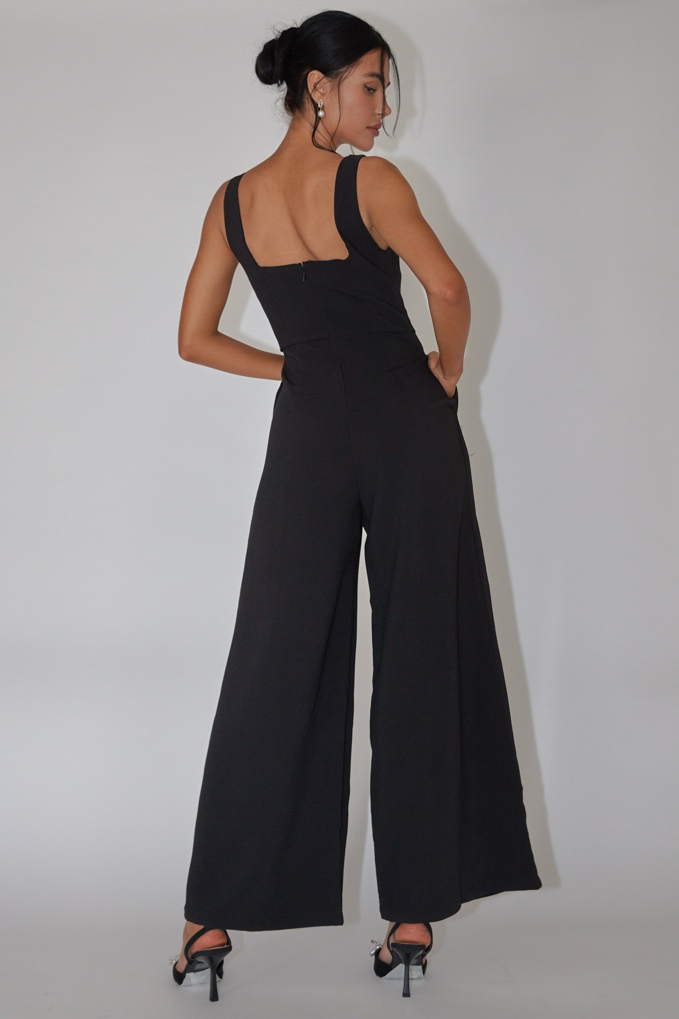 Colleen Side Pocket Jumpsuit Black