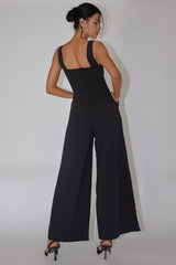 Colleen Side Pocket Jumpsuit Black