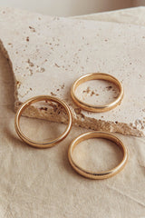 Oliver Stretch Bangles Set Dark Gold