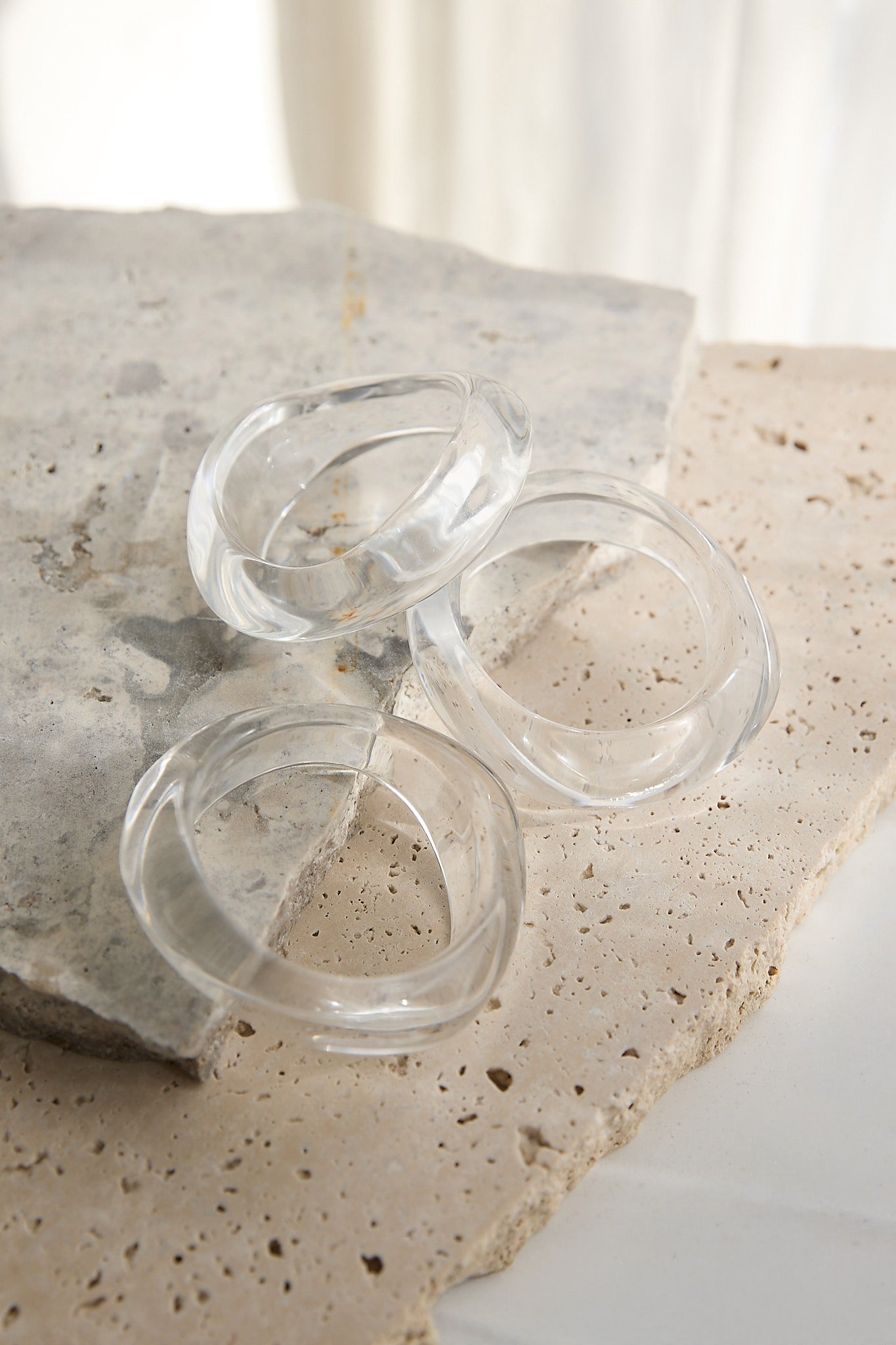 Auryn Irregular Bangles Clear