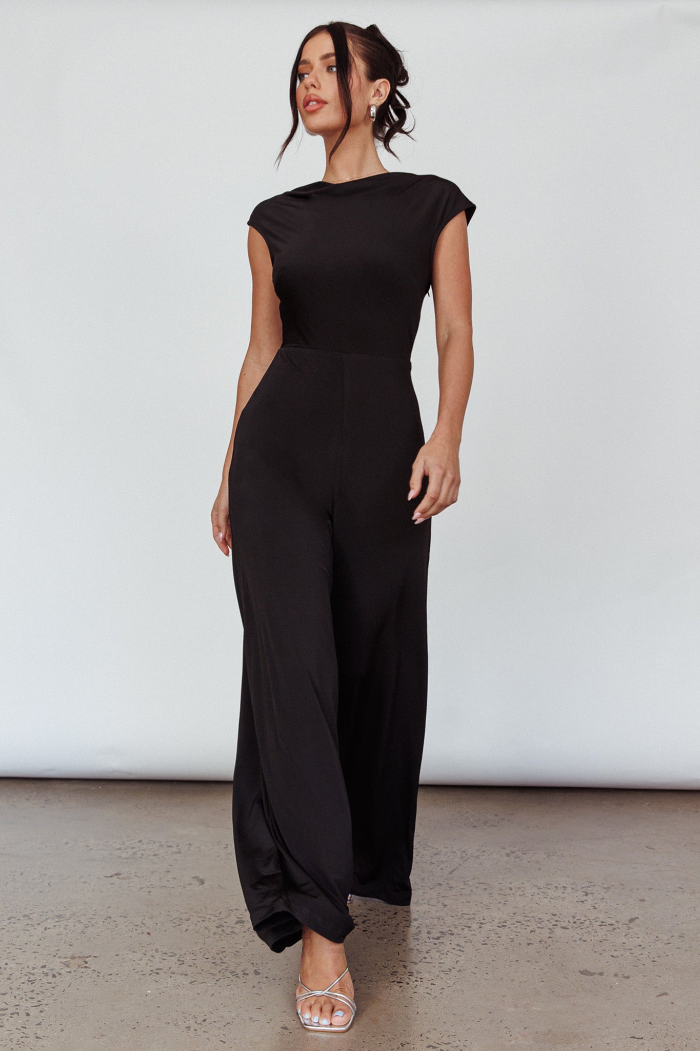 Lucinda Twist Back Jumpsuit Black