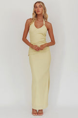 Always Ready Side Split Maxi Skirt Sage