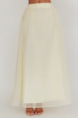 Simple Things Organza Maxi Skirt Butter