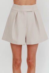 Galisse Wide Leg Shorts Cream