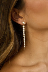 Micha Strand Drop Earrings Pearl