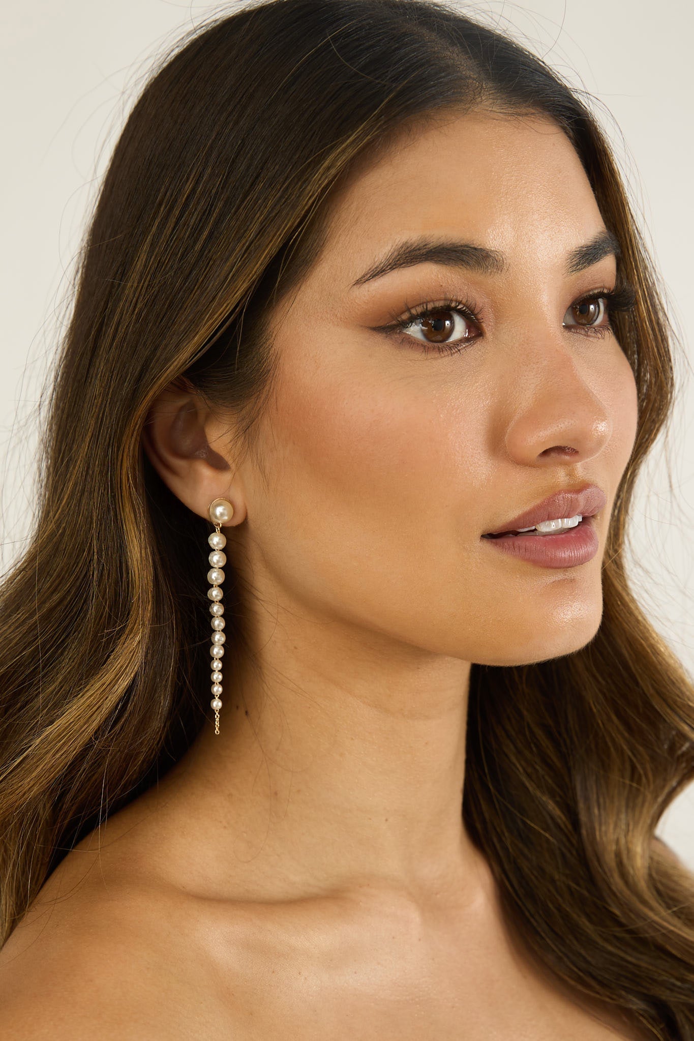 Micha Strand Drop Earrings Pearl