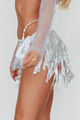 Hot Shot Sequin Mini Skirt