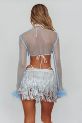 Hot Shot Sequin Mini Skirt