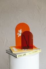 Adira Arch Shape Flower Vase Orange