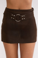 Opeline Waist Belt Skort Brown