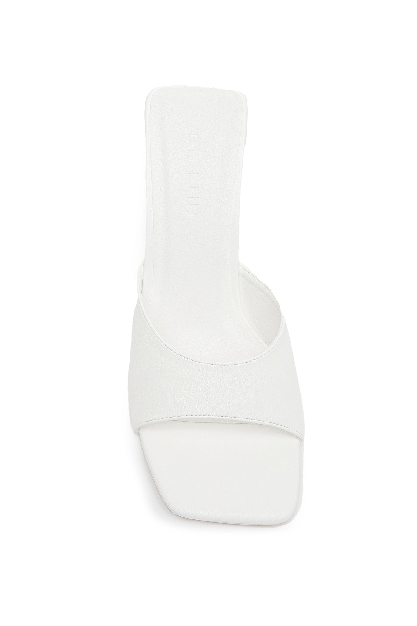 BiLLiNi Gracen Triangle Block Heel White