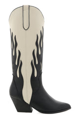 BiLLiNi Zarina Western Boots Black/Ivory