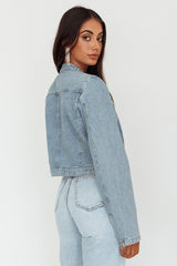 Girona Zipper Jacket Light Denim