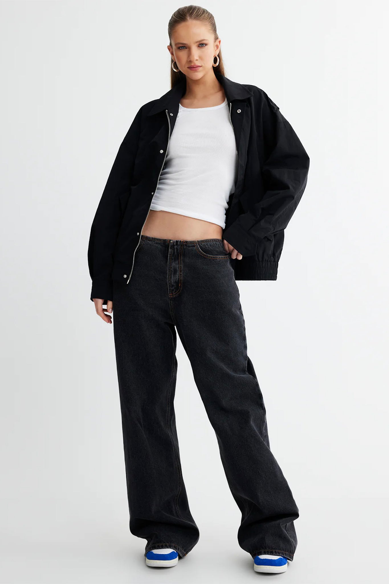 LIONESS Kenny Bomber Jacket Onyx