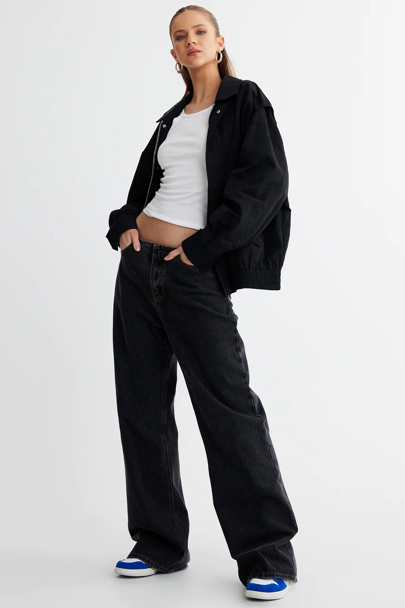 LIONESS Kenny Bomber Jacket Onyx