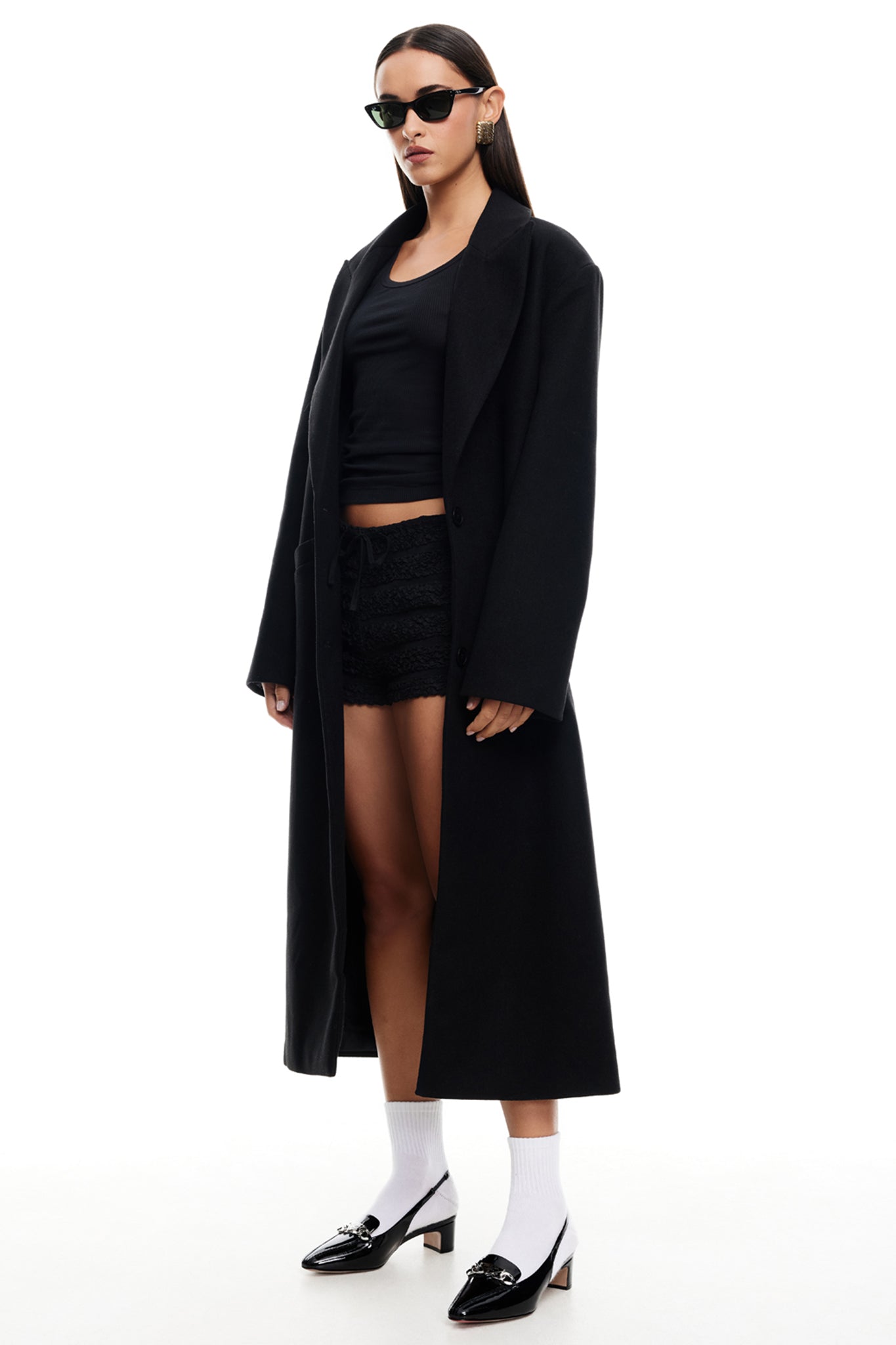 LIONESS Olsen Coat Onyx