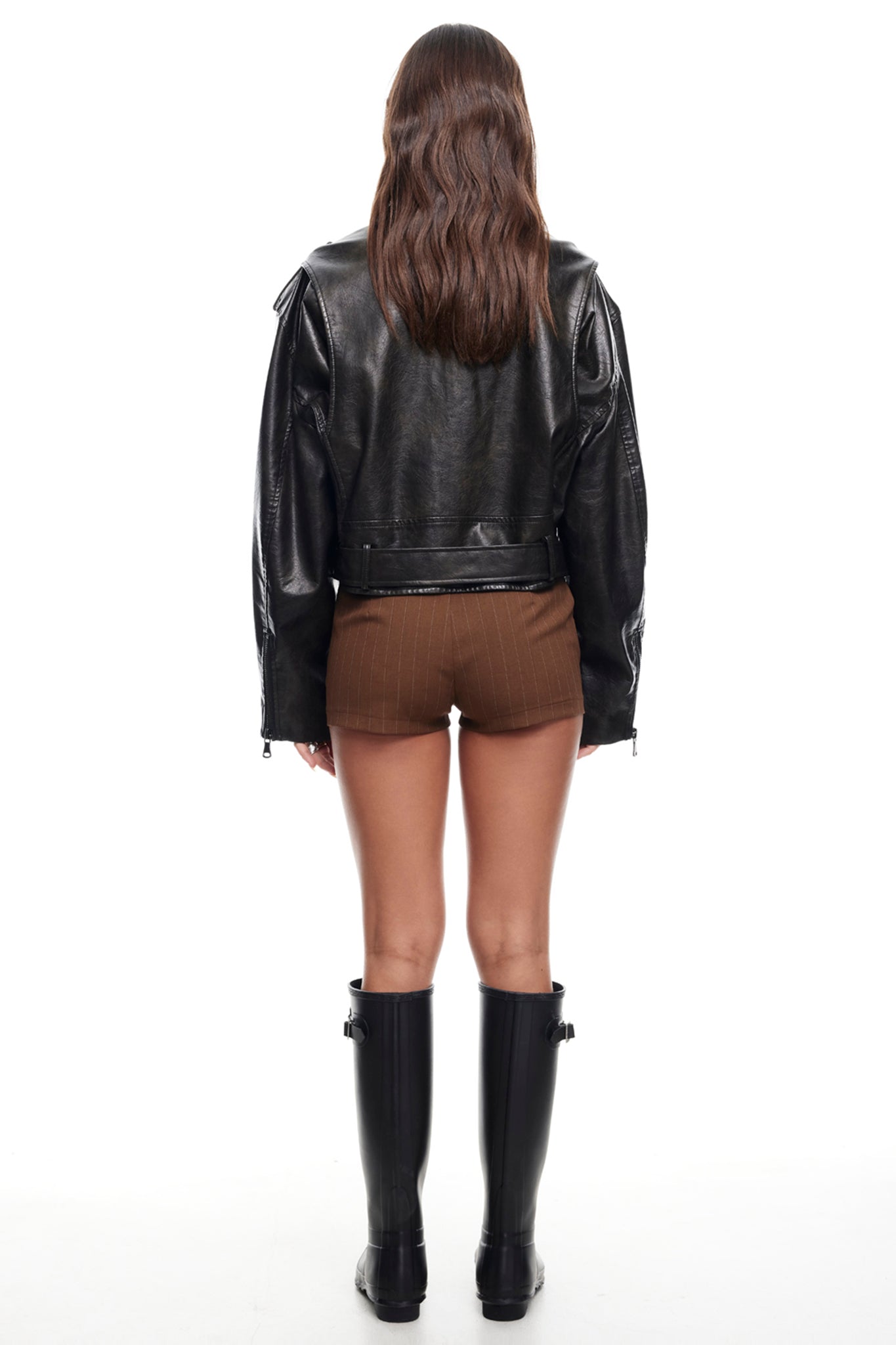 LIONESS Driftwood Bomber Jacket Onyx