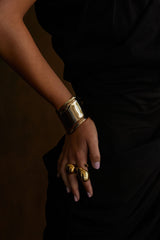 NOAH Wave Cuff Gold