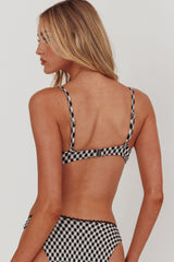 Cheerful Underwire Bikini Top Gingham