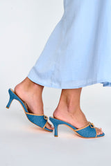 THERAPY Jenner Heel Blue Denim