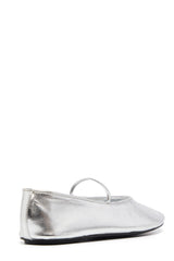 THERAPY Moncherri Ballet Flat Silver Smooth