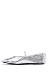 THERAPY Moncherri Ballet Flat Silver Smooth