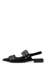 THERAPY Matilda Pointed Flat Black Patent