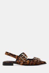 THERAPY Matilda Pointed Flat Leopard Patent