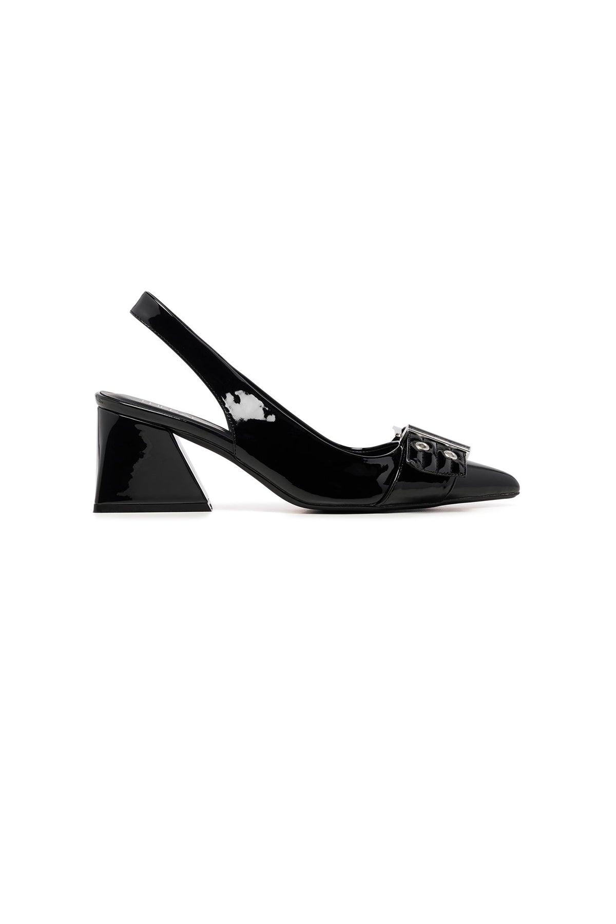 THERAPY Slay Slingback Pump Black Patent