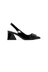 THERAPY Slay Slingback Pump Black Patent