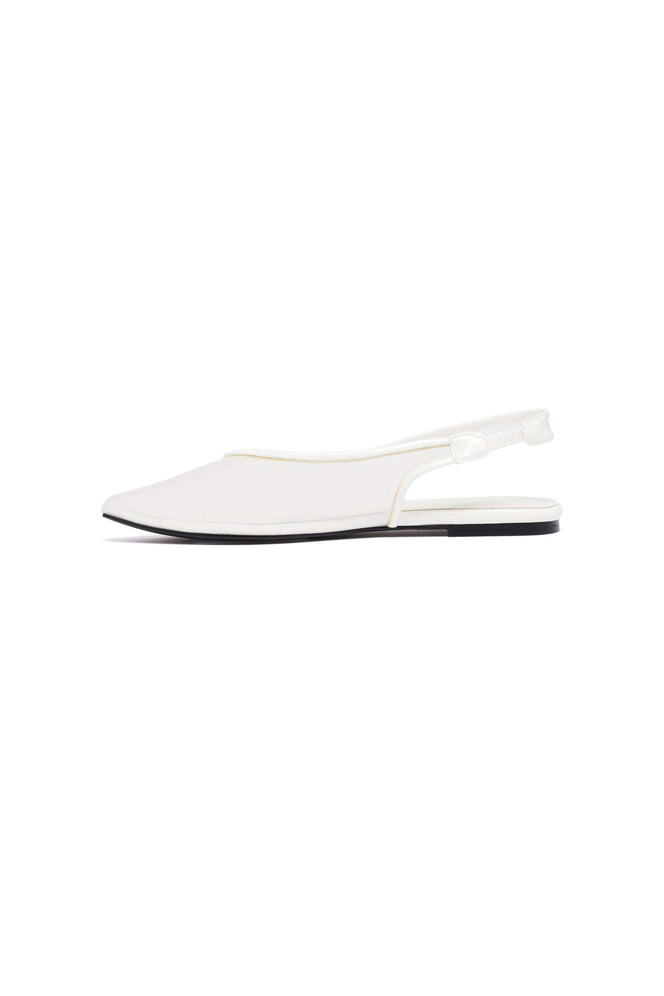 THERAPY Lazer White Patent Ballet Flat