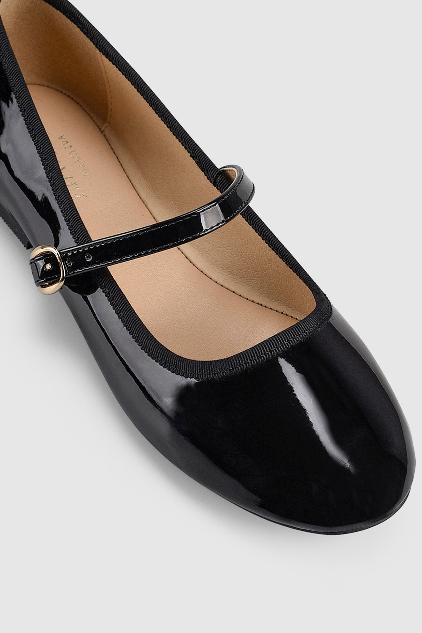 VERALi Bambi Mary-Jane Flats Black Patent