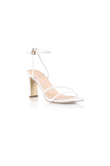 VERALi Kimmy Slim Strappy Heels White Smooth