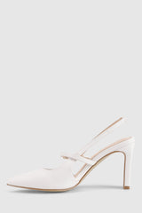 VERALi Kimchi Slingback Block Heels White