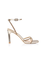 VERALi Kian Block Heel Sandals Champagne Smooth